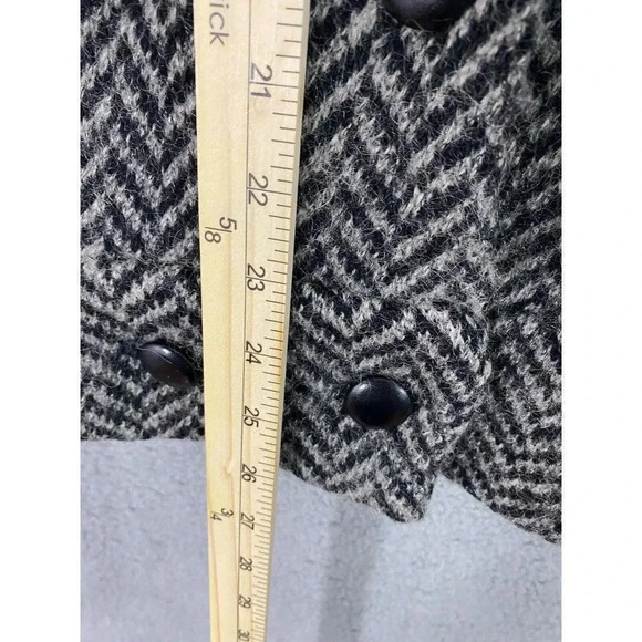 I.B Diffusiuon womens cardigan sweater medium gray black mohair wool blend - Picture 4 of 7